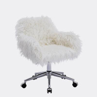 Mercer41 Barsby Faux Fur Office Chair