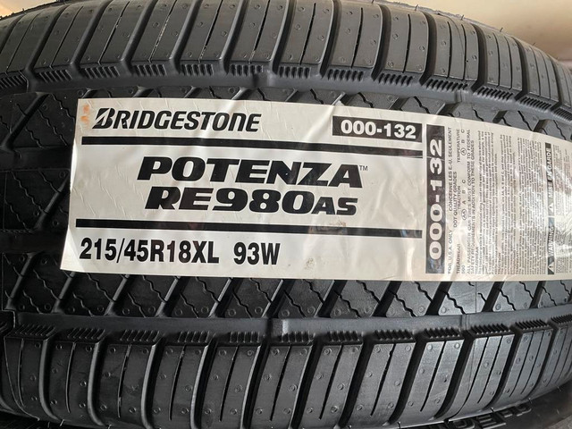 1 x 215/45/18 Bridgestone été nouveau in Tires & Rims in Laval / North Shore