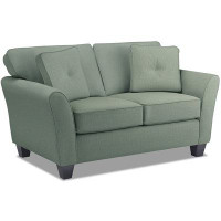 Wayfair Custom Upholstery Latrell 64" Flared Arm Loveseat with Reversible Cushions