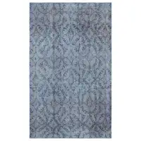 Lofy Atina Blue Vintage Wool Handmade Area Rug