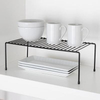 Rebrilliant Cabinet Storage Shelf Rack - Large - Steel Metal Wire - Cupboard, Plate, Dish, Counter & Pantry Organizer Or