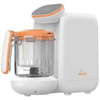 Quark Quook 5-in-1 Baby Food Maker, Bottle Warmer & Steriliser - White/Orange