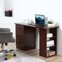 Desk with Shelves 47.25"x19.25"x28.25" Walunt
