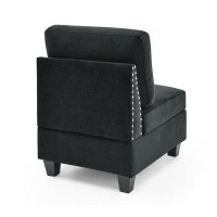 Wildon Home® L Shape Modular Sectional Sofa,DIY Combination,Includes Three Single Chair And Three Corner