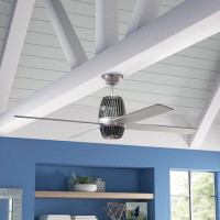 Orren Ellis 52" Friel 4 - Blade LED Standard Ceiling Fan with Light Kit Included