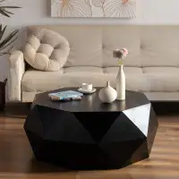 Corrigan Studio Three-dimensional Embossed Pattern Design  Retro Style Coffee Table