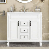 Winston Porter 36'' Bathroom Vanity with Top Sink with 2 Doors and 2 Drawers