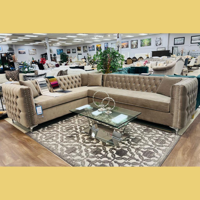 Candian Made Sectional Sale !! Huge Furniture Sale !! in Couches & Futons in Hamilton - Image 3