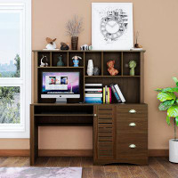 Red Barrel Studio Home Office Computer Desk With Hutch