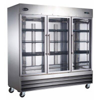 SABA Three Glass Door 72 cu. ft. Reach-in Refrigerator