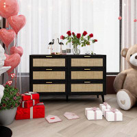 Bay Isle Home™ Modern 6 Drawer Dresser Wood Cabinet