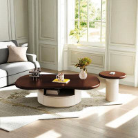 Elevat Home Butterfly-shaped cream style coffee table Household storage coffee table