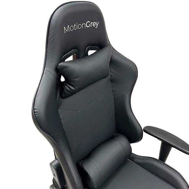 MotionGrey Enforcer - Office Gaming Chair, Ergonomic, High Back, PU Leather, with Height Adjustment, &amp; Headrest - Bl in Chairs & Recliners - Image 4