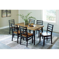 Signature Design by Ashley Blondon Dining Table And 6 Chairs, Set Of 7