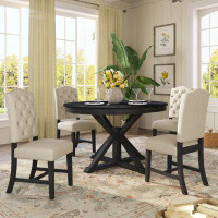 August Grove 5-Piece Dining Table Set