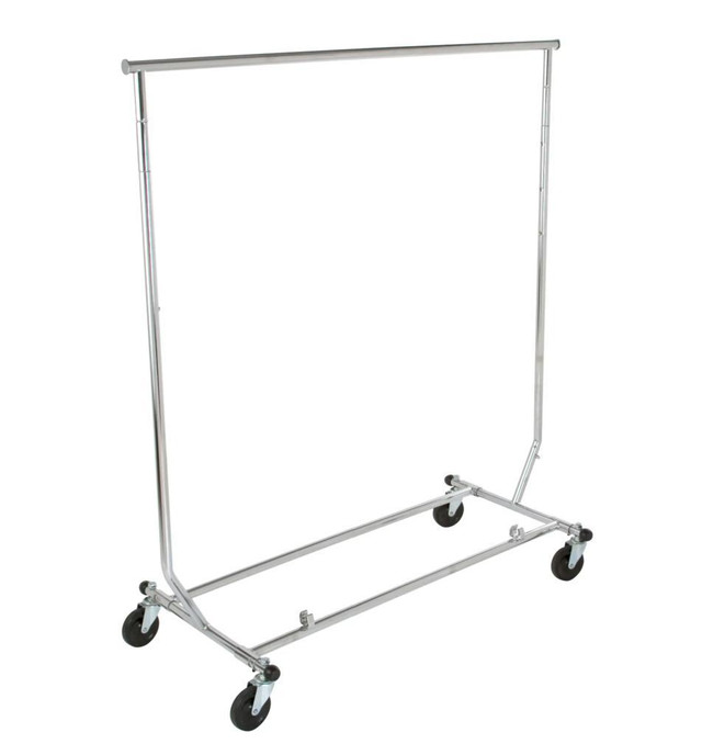 HEAVY DUTY SALESMANS RACK - COLLAPSIBLE GARMENT RACK /CLOTHING RACK - ROUND TUBING REG $180 / SALE $130 in Other in Prince Edward Island - Image 3