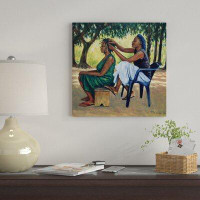 East Urban Home 'The Hairdresser' Textual Art on Canvas