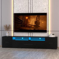 Wrought Studio [Video] TV Console With Storage Cabinets, Remote, APP Control Long LED TV Stand, Full RGB Color Selection