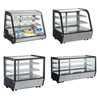 Brand New Counter Top 28 Curved Glass Refrigerated Pastry Display Case