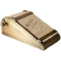 Williston Forge Desk Top Note Roll With Antique Brass Holder