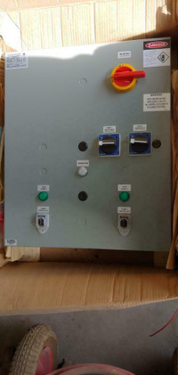 New electrical cabinet with 2 x 5HP starters CSA, DSD-600/2x5/3/60