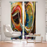 East Urban Home Lined Window Curtains 2-panel Set for Window by Lam Fuk Tim - Abstract Spiral