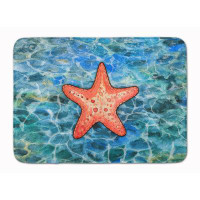 Bay Isle Home™ Andrews Starfish Rectangle Microfiber Non-Slip Bath Rug