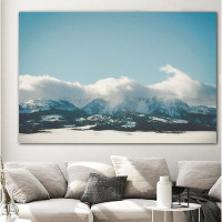 Clicart 'Bridger Mountain Cloud Cover' By Annie Bailey Art - Wrapped Canvas Print