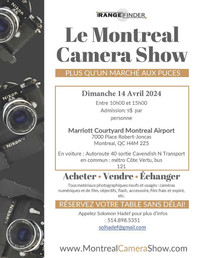 Le Montreal Camera Show (Cest ce dimanche le 14 avril!)
