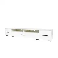Brayden Studio Modern TV Stand With Color Changing LED Lights For 90+ Inch TV