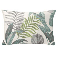 The Tailor's Bed Tropical Palms Cotton Lumbar Rectangular Indoor Pillow Cover & Insert