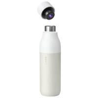 LARQ PureVis 740ml (25 oz.) Stainless Steel Water Bottle with Self-Cleaning Mode - Granite White