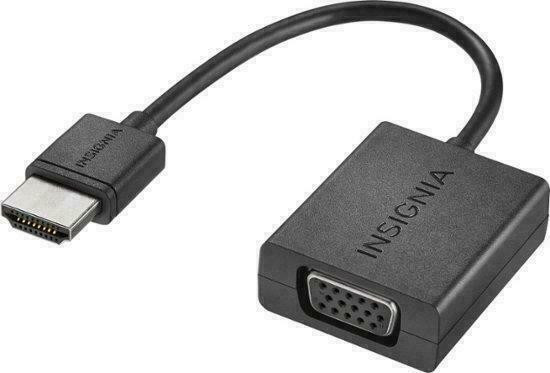 Insignia NS-PG95503-C 12.7cm (5 in.) HDMI to VGA Adapter (Open Box) in Cables & Connectors