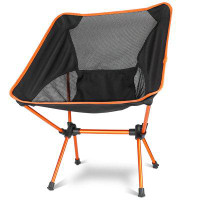 Arlmont & Co. Ultra Light Foldable Camping Collapsible Chair for Outdoor Camping, Fishing, BBQ, Beach, Picnics