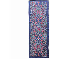 Landry & Arcari Rugs and Carpeting Medallions One-of-a-Kind 1'9" x 6' Area Rug in Navy/Pink/Blue