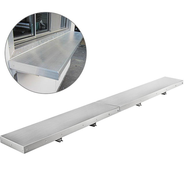 96&#39; x 12 folding concession shelf - stainless steel in Other Business & Industrial