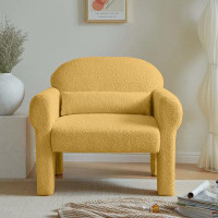 Wrought Studio Modern Lambswool Upholstered 1 Seater Sofa