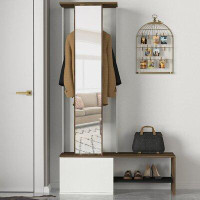 East Urban Home Carvajalino Hall Tree with Bench and Shoe Storage