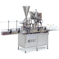 Pneumatic Driven, Fully Automatic Filling, Sealing and Capping of Pre-formed Containers  Output: : Up to 10 Filling Head