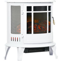 Red Barrel Studio Electric Fireplace Stove, Freestanding Electric Fire Place Heater