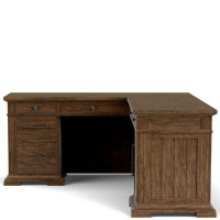 Birch Lane™ Giovanni 66'' W L-Shaped Executive Desk with and Cabinet