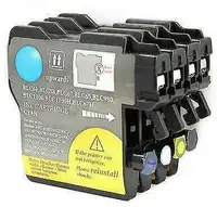 Brother LC61BK-C-M-Y Compatible Ink Cartridge Combo Pack - 4 Car
