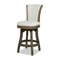 Winston Porter Brainly 27 inches Armless Swivel Counter Height Bar Stool