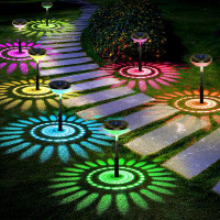 Furniture Dash Solar Street Light 8 Pack, IP67 Waterproof, Colour Changing + Warm White LED Solar Light Outdoor