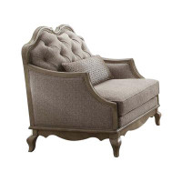 Rosdorf Park Jamelle Upholstered Chair Beige And Antique Taupe