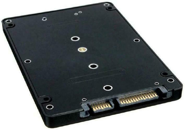 M.2 NGFF to 2.5 SATA Hard Drive Enclosure - Black in System Components