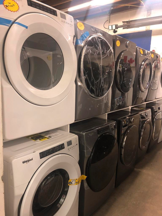 EXTRA 10% OFF SALE ON WASHER DRYER STACKABLE SETS! NEW UNBOXED/ NEW SCRATCH AND DENT/REFRUBISHED in Washers & Dryers in Edmonton - Image 4