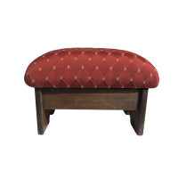 Millwood Pines Padded Foot Stool, 9” Tall, Rococo Red
