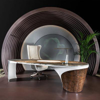 Recon Furniture Oval Executive Desk