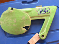 1980 1981 Kawasaki KX Right Sidecover Number Plate